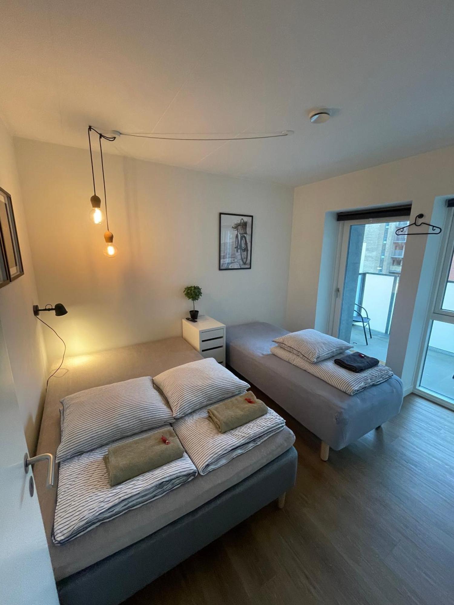Modern Central Apt With Rooftop, Privat Balcony, & Free Parking,Next To Aarhus Attractions المظهر الخارجي الصورة